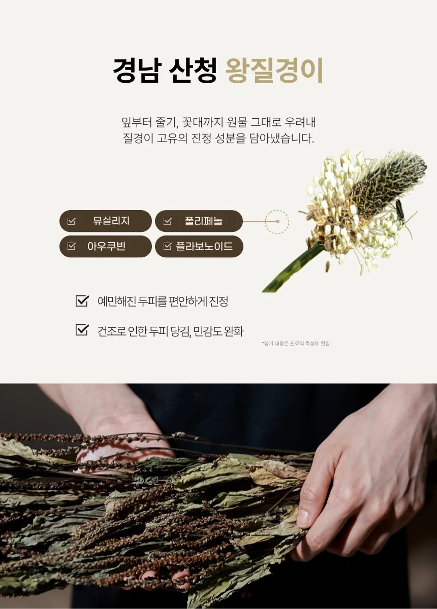 이젠나 헤어토닉 경남 산청 왕질경이 원료 이미지 TREATMENT TONIC